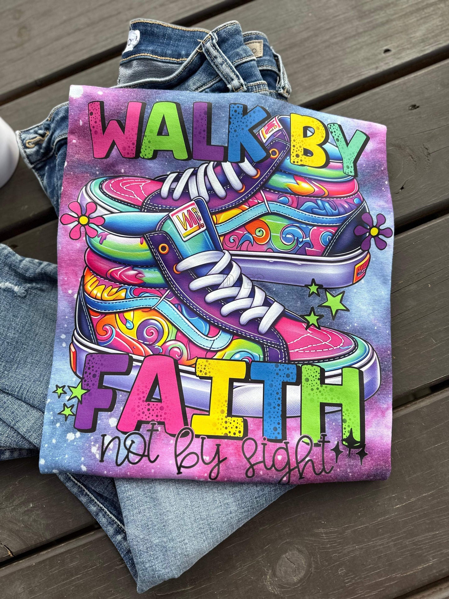 Walk By Faith Not by Sight-Completed-Tie Dye