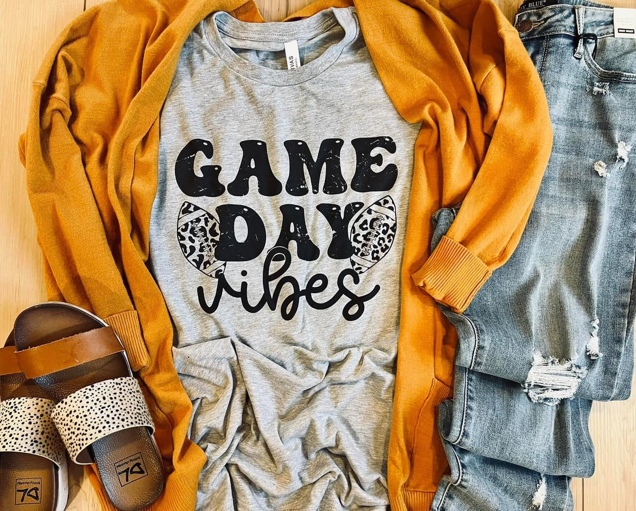 Game Day Vibes CREW AND TEE - RTS (S, M, L, XL, 2X)