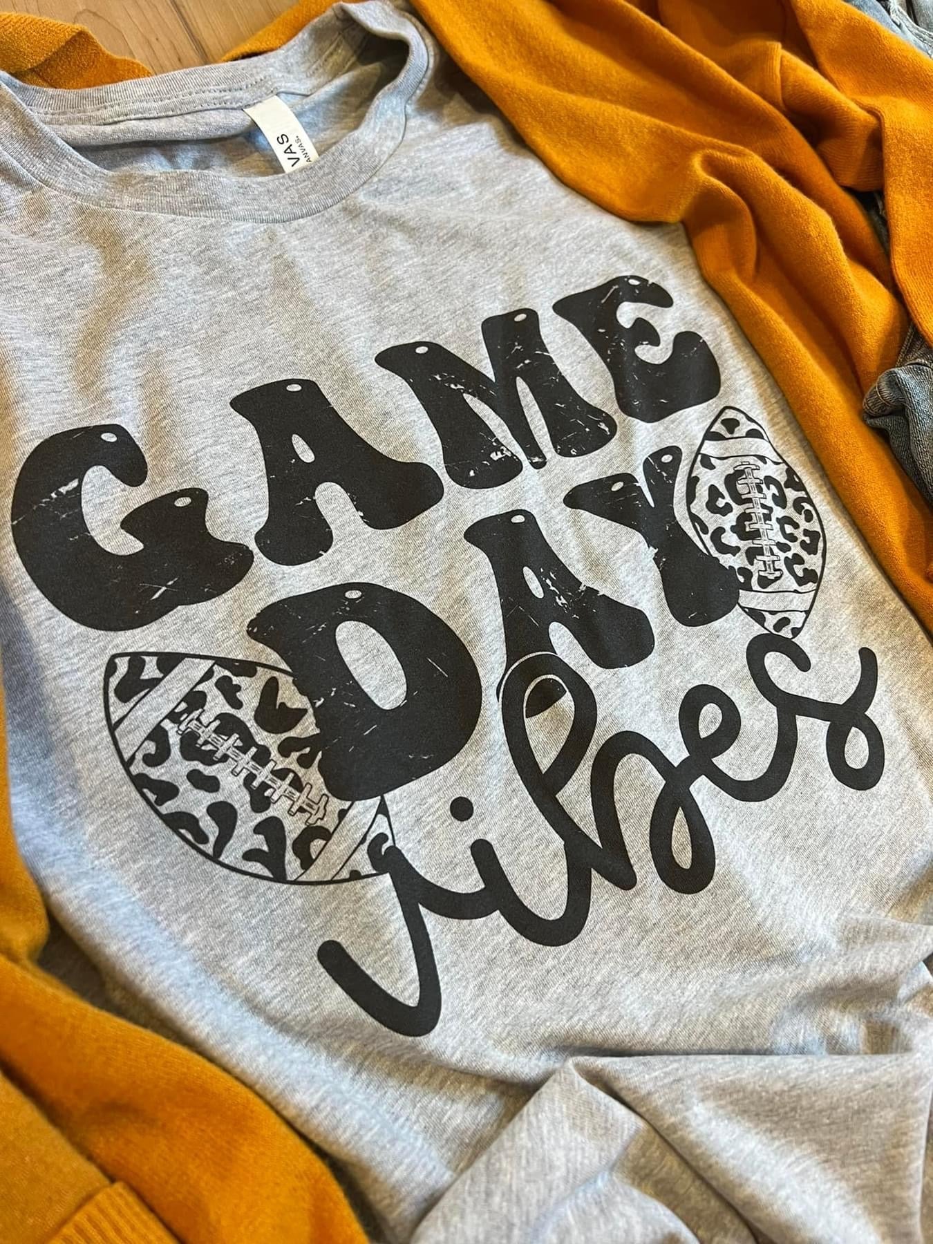 Game Day Vibes CREW AND TEE - RTS (S, M, L, XL, 2X)