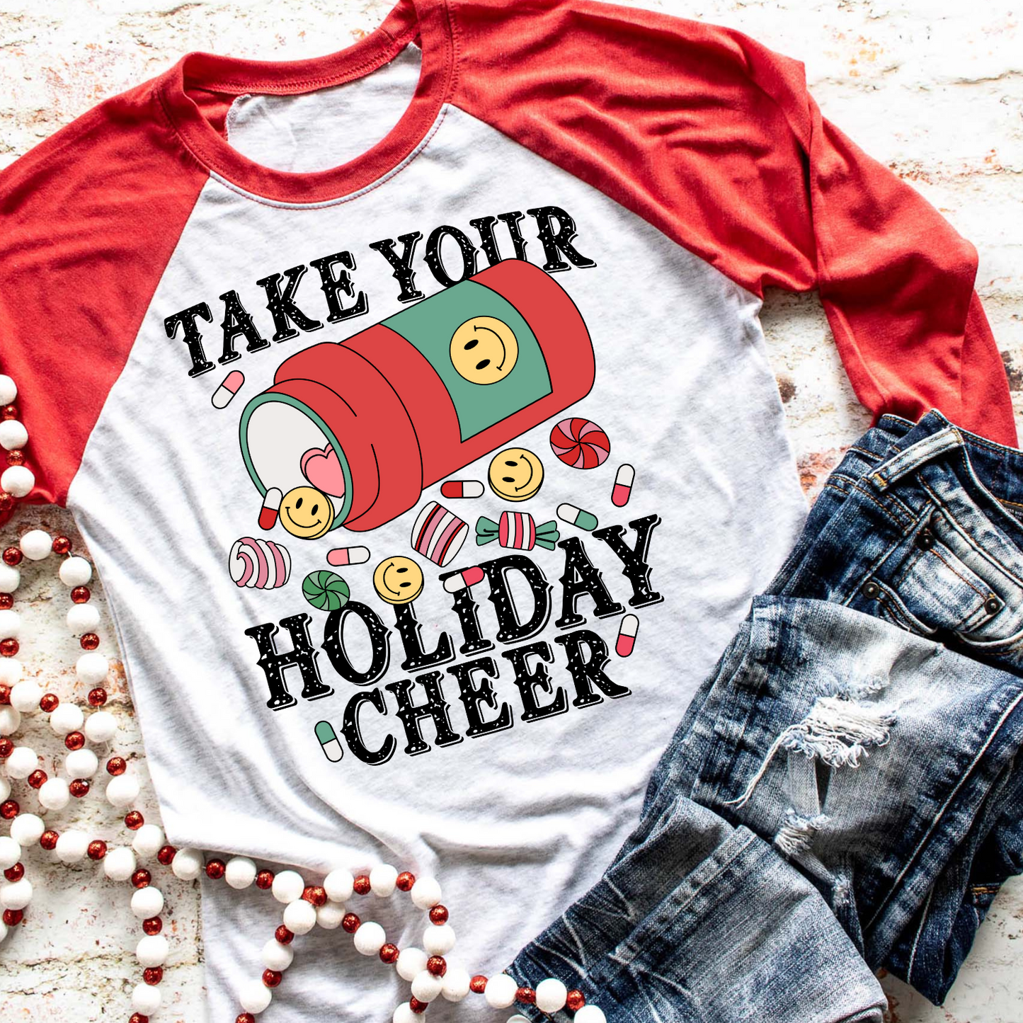 Take Your Holiday Cheer - Raglan Tee