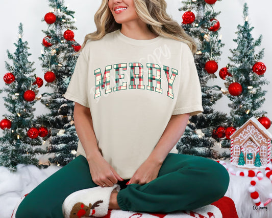 Merry Plaid - Tee