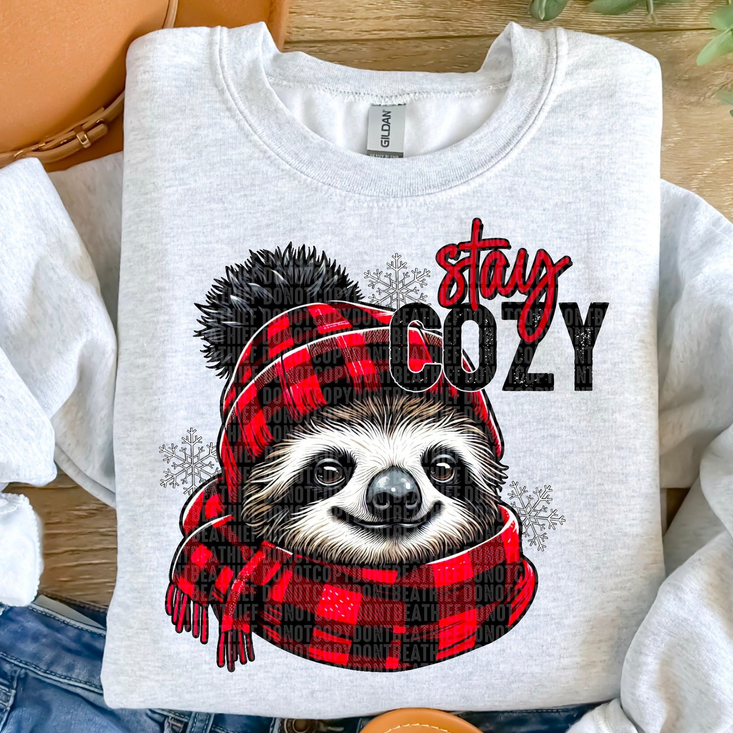 Stay Cozy Sloth- Sweatshirt