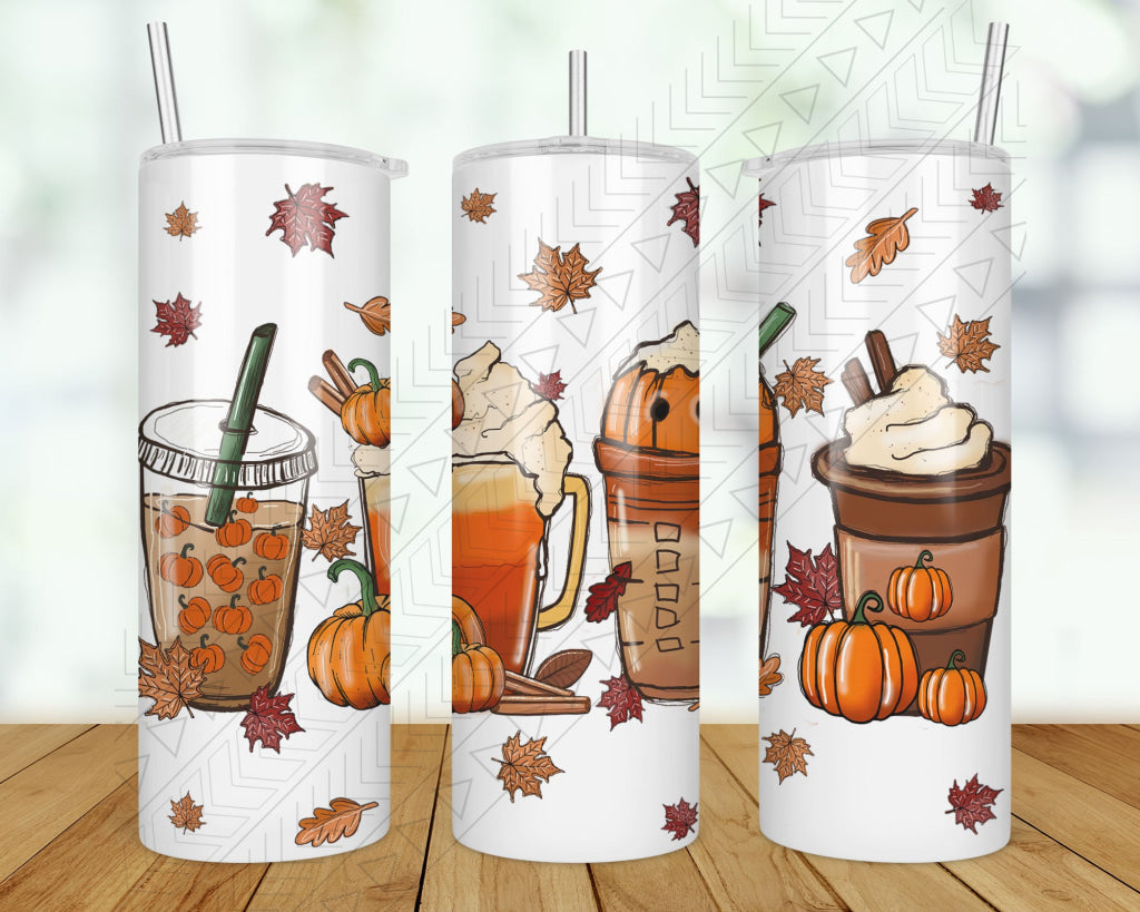 Fall Drinks Tumbler 20Oz Metal