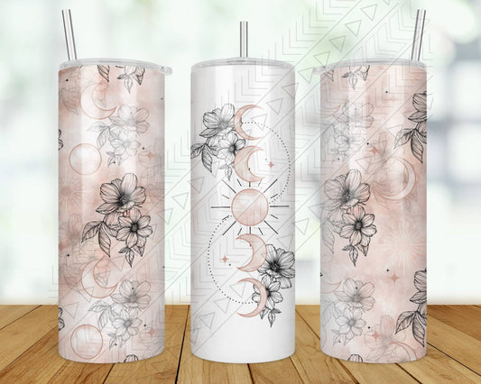 Floral Moon Tumbler