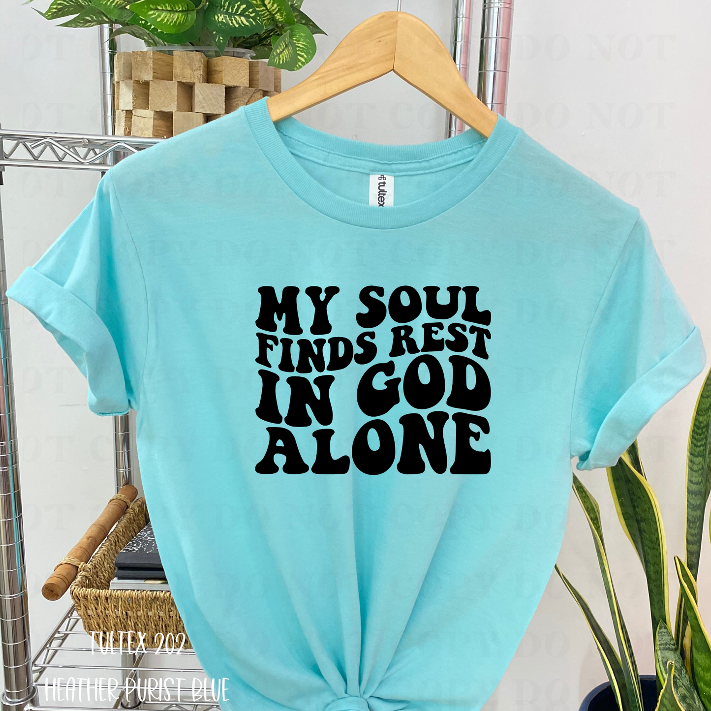 My soul finds rest in God alone- Black Font