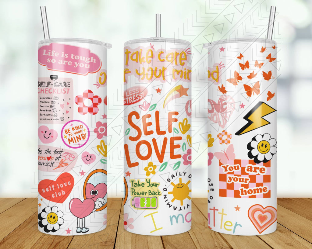 Retro Self Love Tumbler