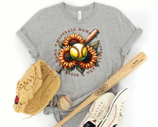 Sunflower Softball Mama - Tee